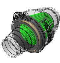 Green cotton air filter for honda unicorn #7